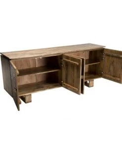 MACABANE Buffet 4 Portes 2 étagères En Manguier -Boutique Belamp buffet 4 portes 2 etageres en manguier 3