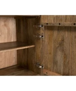 MACABANE Buffet 4 Portes 2 étagères En Manguier -Boutique Belamp buffet 4 portes 2 etageres en manguier 5