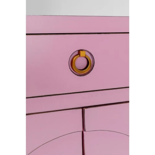 Kare Design Buffet 4 Portes 2 Tiroirs En Peuplier Rose 3 Kare Design Buffet 4 Portes 2 Tiroirs En Peuplier Rose – Image 3