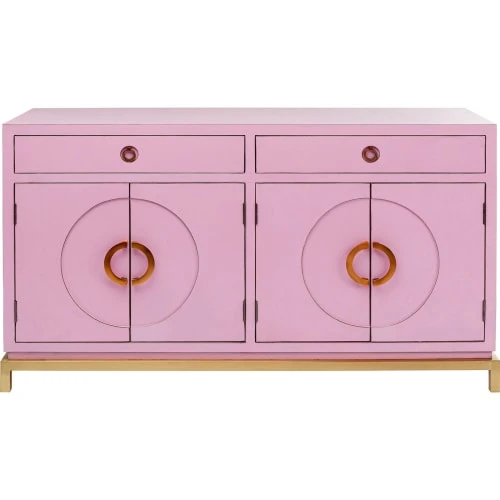 Kare Design Buffet 4 Portes 2 Tiroirs En Peuplier Rose 1 Kare Design Buffet 4 Portes 2 Tiroirs En Peuplier Rose