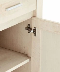 Furnhouse Buffet 4 Portes 4 Tiroirs En Chêne Massif Clair -Boutique Belamp buffet 4 portes 4 tiroirs en chene massif clair 5