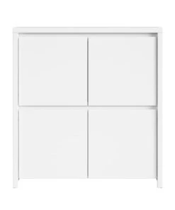 Petits Meubles Buffet 4 Portes Blanc -Boutique Belamp buffet 4 portes blanc 2
