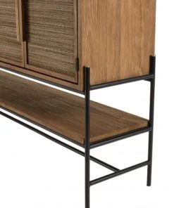 MACABANE Buffet 4 Portes En Bois De Teck Recyclé -Boutique Belamp buffet 4 portes en bois de teck recycle 5
