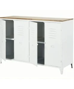 Maisons Du Monde Buffet 4 Portes En Métal Et Sapin -Boutique Belamp buffet 4 portes en metal et sapin 1000 6 10 185986 3