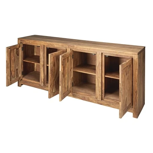 Maisons Du Monde Buffet 4 Portes En Sheesham Massif 3 Maisons Du Monde Buffet 4 Portes En Sheesham Massif – Image 3