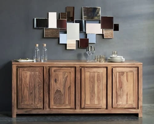 Maisons Du Monde Buffet 4 Portes En Sheesham Massif 6 Maisons Du Monde Buffet 4 Portes En Sheesham Massif – Image 6