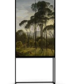 RNT By Really Nice Things Buffet Armoire 2 Portes En Pin Massif Imprimé Forestier