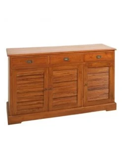 MACABANE Buffet/Bahut 3 Portes 3 Tiroirs Bouguy Bois