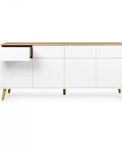 Meubles & Design Buffet Bas 192cm Style Scandinave Blanc -Boutique Belamp buffet bas 192cm style scandinave blanc 3