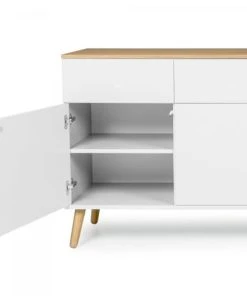Meubles & Design Buffet Bas 192cm Style Scandinave Blanc -Boutique Belamp buffet bas 192cm style scandinave blanc 4
