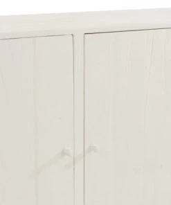 Meubles & Design Buffet Bas 3 Portes 180cm En Cannage Et Bois Blanc -Boutique Belamp buffet bas 3 portes 180cm en cannage et bois blanc 5