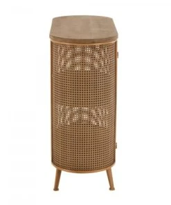 Meubles & Design Buffet Bas Arrondi Style Moderne Effet Cannage -Boutique Belamp buffet bas arrondi style moderne effet cannage 2