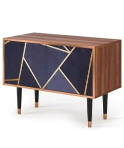 Storyz Buffet Bas Bleu 2 Portes L 94 Cm 8 Storyz Buffet Bas Bleu 2 Portes L 94 Cm -Boutique Belamp buffet bas bleu 2 portes l 94 cm 2