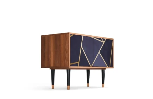 Storyz Buffet Bas Bleu 2 Portes L 94 Cm 4 Storyz Buffet Bas Bleu 2 Portes L 94 Cm – Image 4