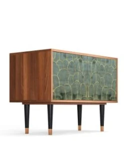 Storyz Buffet Bas Bleu-vert 2 Portes L 94 Cm 9 Storyz Buffet Bas Bleu-vert 2 Portes L 94 Cm -Boutique Belamp buffet bas bleu vert 2 portes l 94 cm 11