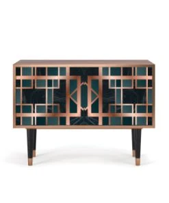 Storyz Buffet Bas Bleu-vert 2 Portes L 94 Cm