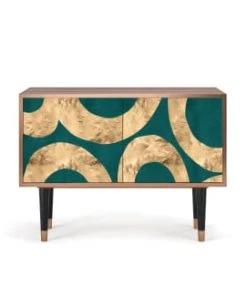 Storyz Buffet Bas Bleu-vert 2 Portes L 94 Cm