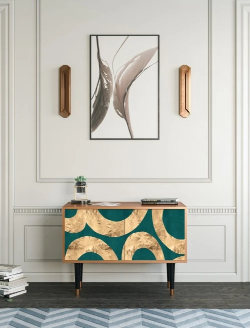 Storyz Buffet Bas Bleu-vert 2 Portes L 94 Cm 2 Storyz Buffet Bas Bleu-vert 2 Portes L 94 Cm – Image 2