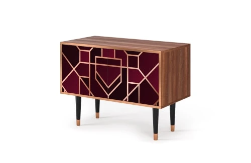 Storyz Buffet Bas Bordeaux 2 Portes L 94 Cm 3 Storyz Buffet Bas Bordeaux 2 Portes L 94 Cm – Image 3