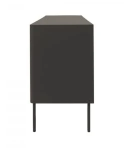 Meubles & Design Buffet Bas Moderne 4 Portes En Bois Gris -Boutique Belamp buffet bas moderne 4 portes en bois gris 2