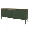 Meubles & Design Buffet Bas Moderne 4 Portes En Bois Vert
