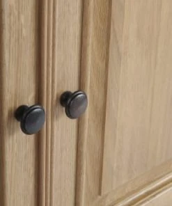 HELLIN Buffet Bas Parisien 2 Portes 2 Tiroirs En Chêne Massif Naturel -Boutique Belamp buffet bas parisien 2 portes 2 tiroirs en chene massif naturel 4