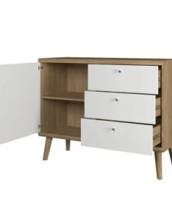 Best Mobilier Buffet Bas Scandinave 107 Cm Bois / Blanc 5 Best Mobilier Buffet Bas Scandinave 107 Cm Bois / Blanc -Boutique Belamp buffet bas scandinave 107 cm bois blanc 2