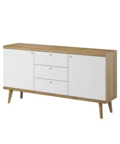 Best Mobilier Buffet Bas Scandinave 160 Cm Bois / Blanc