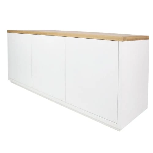Maisons Du Monde Buffet Blanc 3 Portes 2 Maisons Du Monde Buffet Blanc 3 Portes – Image 2