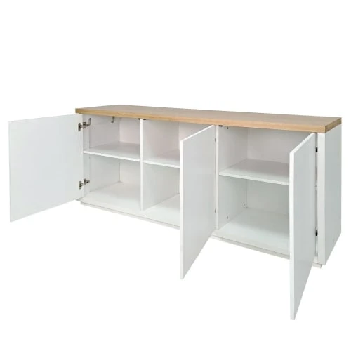 Maisons Du Monde Buffet Blanc 3 Portes 3 Maisons Du Monde Buffet Blanc 3 Portes – Image 3