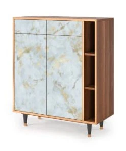 Storyz Buffet Blanc Clair 2 Tiroirs Et 2 Portes L 94 Cm -Boutique Belamp buffet blanc clair 2 tiroirs et 2 portes l 94 cm 2