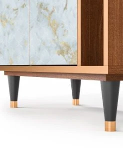 Storyz Buffet Blanc Clair 2 Tiroirs Et 2 Portes L 94 Cm -Boutique Belamp buffet blanc clair 2 tiroirs et 2 portes l 94 cm 4