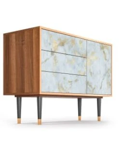 Storyz Buffet Blanc Clair 3 Tiroirs Et 1 Porte L 115 Cm -Boutique Belamp buffet blanc clair 3 tiroirs et 1 porte l 115 cm 3