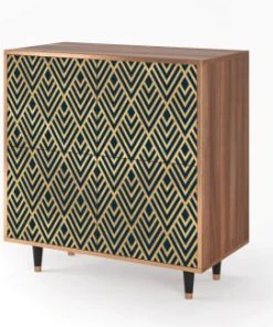 Storyz Buffet Bleu 4 Portes L 94 Cm 8 Storyz Buffet Bleu 4 Portes L 94 Cm -Boutique Belamp buffet bleu 4 portes l 94 cm 2