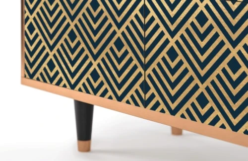 Storyz Buffet Bleu 4 Portes L 94 Cm 5 Storyz Buffet Bleu 4 Portes L 94 Cm – Image 5