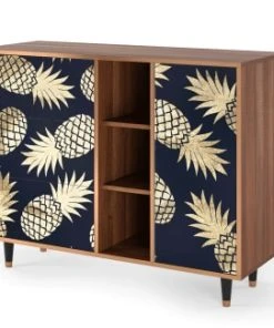 Storyz Buffet Bleu Et Jaune 3 Tiroirs Et 1 Porte L 125 Cm -Boutique Belamp buffet bleu et jaune 3 tiroirs et 1 porte l 125 cm 2