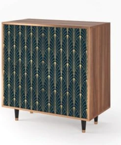 Storyz Buffet Bleu Et Jaune 4 Portes L 94 Cm -Boutique Belamp buffet bleu et jaune 4 portes l 94 cm 6