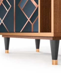 Storyz Buffet Bleu-vert 2 Tiroirs Et 2 Portes L 94 Cm -Boutique Belamp buffet bleu vert 2 tiroirs et 2 portes l 94 cm 16