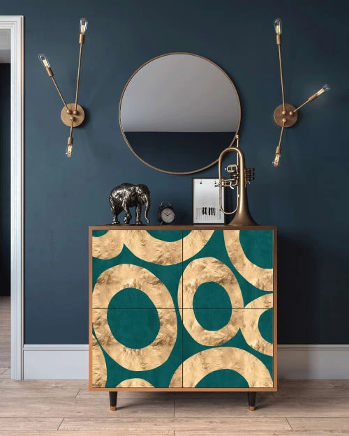 Storyz Buffet Bleu-vert 4 Portes L 94 Cm 2 Storyz Buffet Bleu-vert 4 Portes L 94 Cm – Image 2