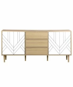 Alice's Garden Buffet De Rangement Bois & Blanc -Boutique Belamp buffet de rangement bois blanc 2