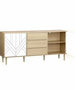 Alice's Garden Buffet De Rangement Bois & Blanc -Boutique Belamp buffet de rangement bois blanc 3
