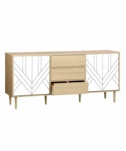 Alice's Garden Buffet De Rangement Bois & Blanc -Boutique Belamp buffet de rangement bois blanc 4