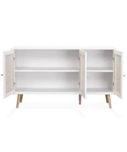 Alice's Garden Buffet De Rangement En Cannage, Blanc - 120x39x70cm 9 Alice's Garden Buffet De Rangement En Cannage, Blanc - 120x39x70cm -Boutique Belamp buffet de rangement en cannage blanc 120x39x70cm 3