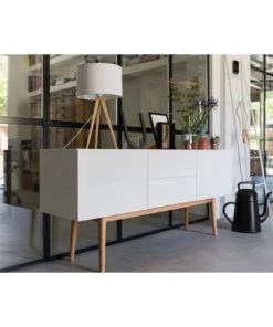 Zuiver Buffet Design 2 Portes 2 Tiroirs Scandinave Blanc -Boutique Belamp buffet design 2 portes 2 tiroirs scandinave blanc 3