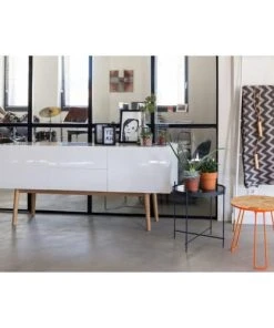 Zuiver Buffet Design 2 Portes 2 Tiroirs Scandinave Blanc -Boutique Belamp buffet design 2 portes 2 tiroirs scandinave blanc 5