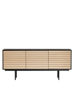 Woodman Buffet Design En Bois Et Métal Noir