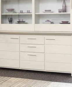 GAMI Buffet Effet Bois Blanc 200x88x50 -Boutique Belamp buffet effet bois blanc 200x88x50 2