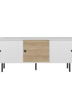 Symbiosis Buffet Effet Bois Noir Et Chêne Naturel 9 Symbiosis Buffet Effet Bois Noir Et Chêne Naturel -Boutique Belamp buffet effet bois blanc et chene naturel zip