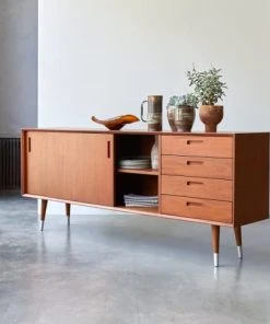 Tikamoon Buffet En Acajou Massif 200 Cm -Boutique Belamp buffet en acajou massif 200 cm 4