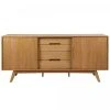 Meubles & Design Buffet En Bois 180cm 2 Portes 4 Tiroirs Marron